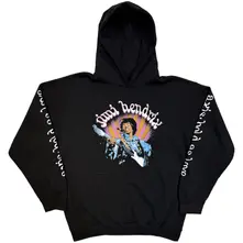 Unisex Pullover Hoodie: Axis (Black) (Sleeve Print) thumbnail