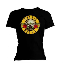 Guns N’ Roses, Tričko Classic Bullet Logo, Žena, Čierna