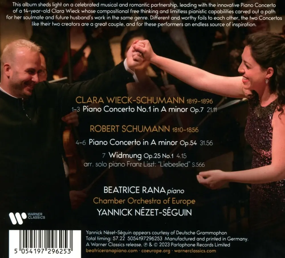 SÉGUIN - CLARA SCHUMANN: PIANO CONCERTO NO. 1 IN A MINOR, OP. 7; ROBERT SCHUMANN: PIANO CONCERTO IN A MINOR, OP. 54