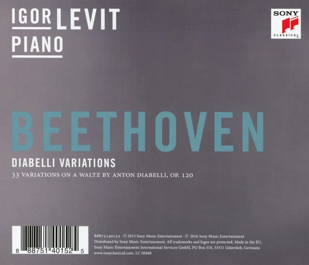 David Zinman – Diabelli Variations - 33 Variations On a Waltz By Anton Diabelli, Op. 120 (CD)