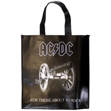 Taška Eco Shopper: About To Rock (Black) (Back Print)