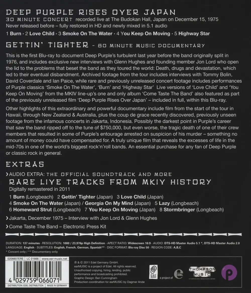 Deep Purple – PHOENIX RISING (Blu-ray)