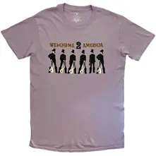 Unisex T-Shirt: Welcome To America (Purple) (UNFINISHED) thumbnail
