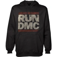 Run-DMC, Mikina Logo, Unisex, Čierna