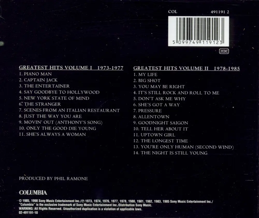 Greatest Hits Volume I & Volum