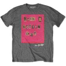 Sex Pistols, Tričko Rotten Day, Unisex, Šedá