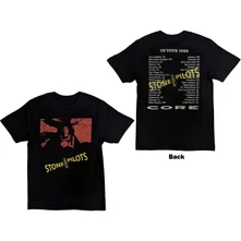 Stone Temple Pilots, Tričko Core US Tour '92, Unisex, Čierna