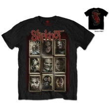 Slipknot, Tričko New Masks, Unisex, Čierna