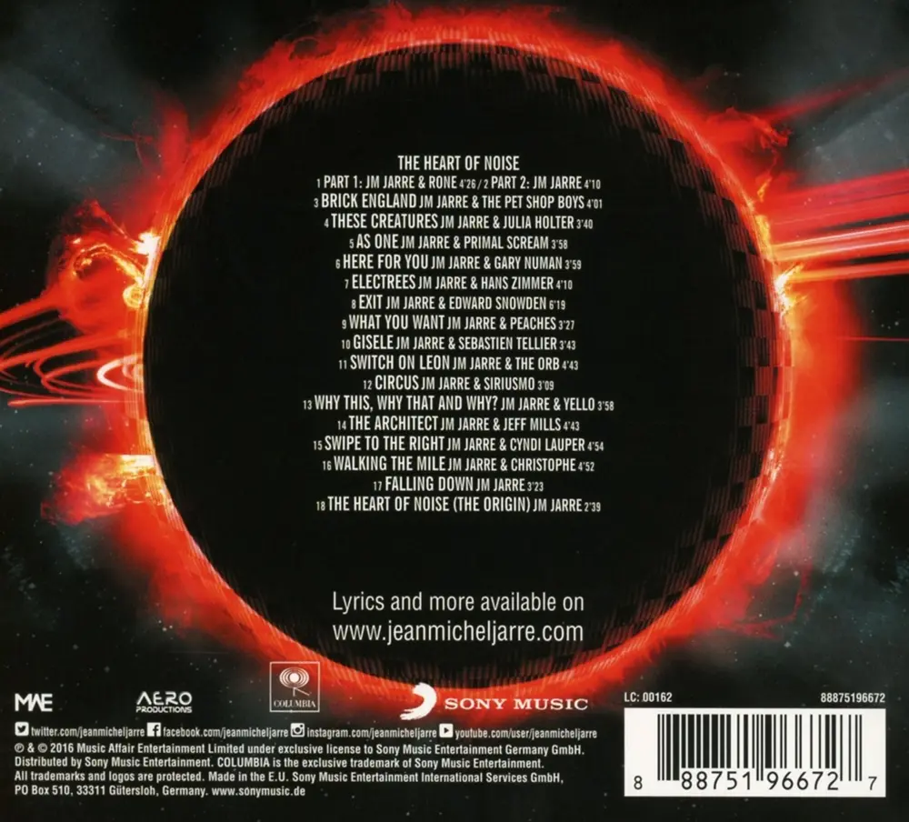 Jean-Michel Jarre – Electronica 2 - The Heart Of Noise (Digipak) (CD)