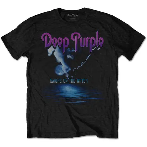 Deep Purple – Tričko Smoke On The Water (Čierna), Unisex, Čierna