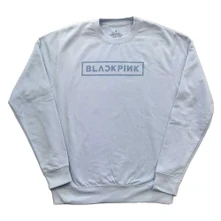Blackpink, Crewneck Logo, Unisex, Modrá