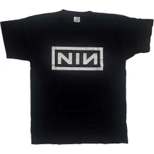 Nine Inch Nails, Tričko Classic Logo, Unisex, Čierna