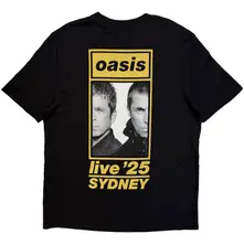 Unisex T-Shirt: Sydney Half Faces Fan Store (Black) (Back Print & Ex-Tour) thumbnail