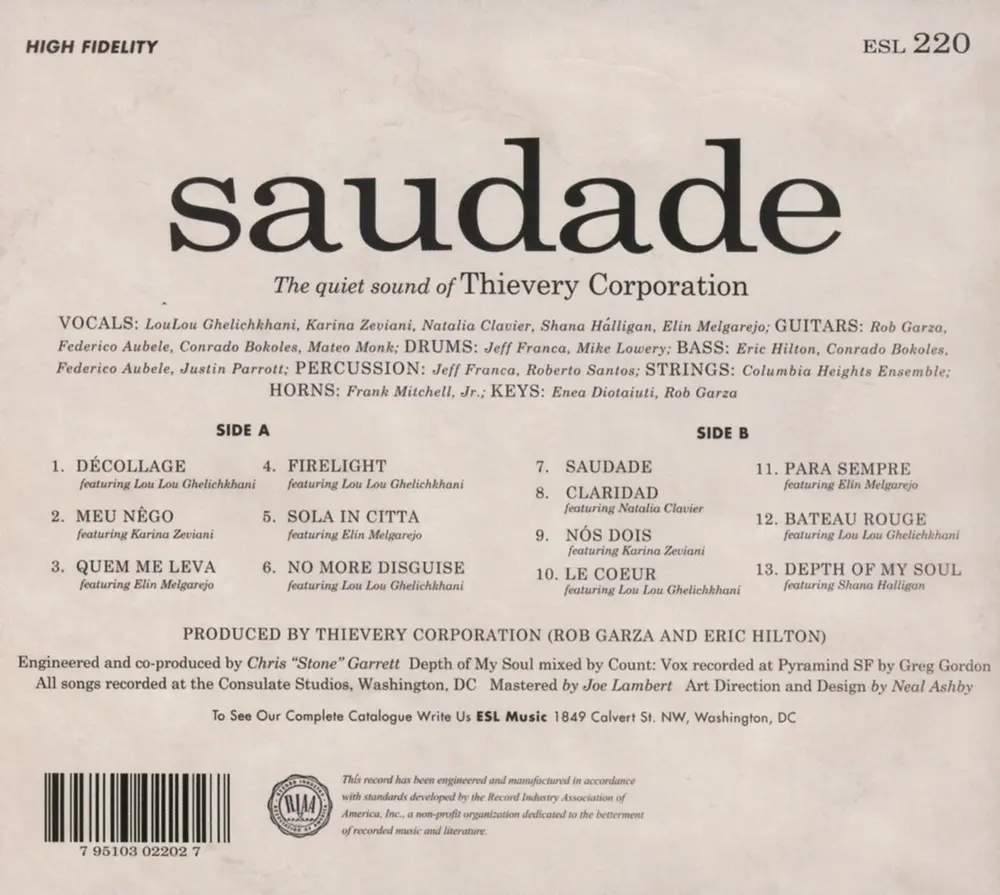 Thievery Corporation – SAUDADE (CD)