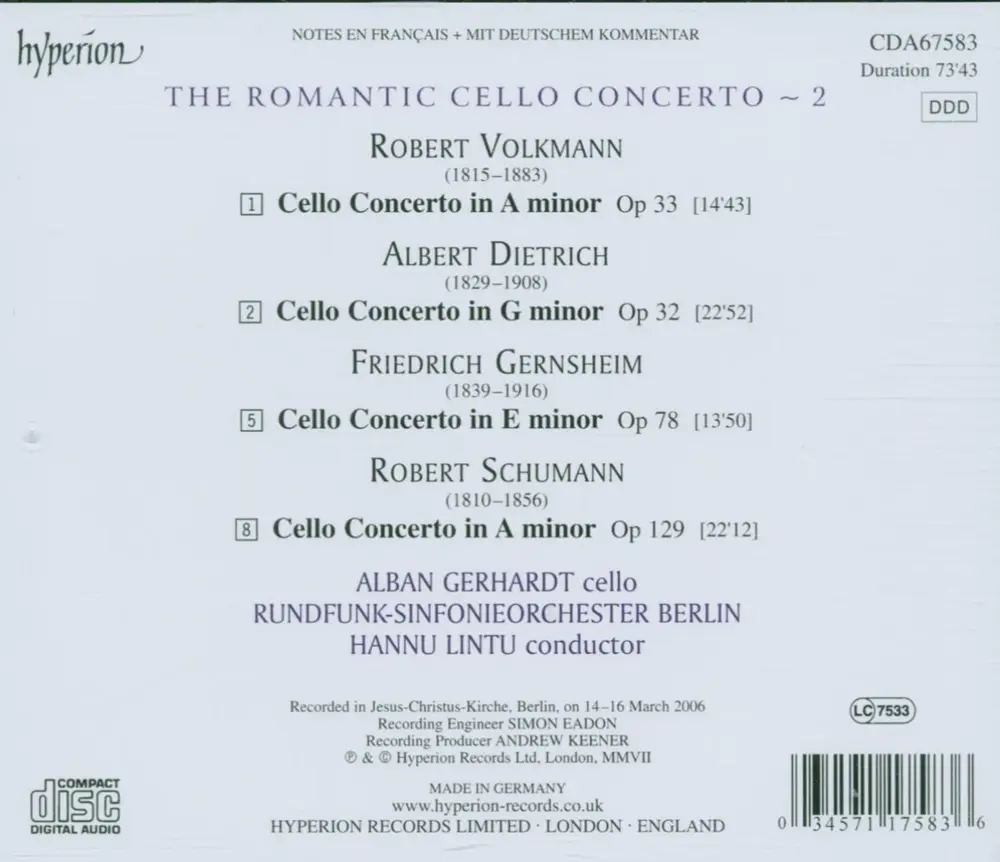 ROMANTIC CELLO CONCERTO 2