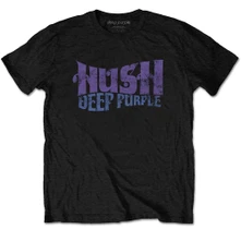 Deep Purple, Tričko Hush, Unisex, Čierna