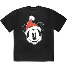 Mickey Mouse – Santa Hat (Nero) (Maglietta)