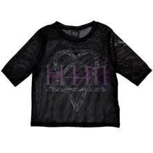 HIM, Tielko Heartagram & Logo, Žena, Čierna