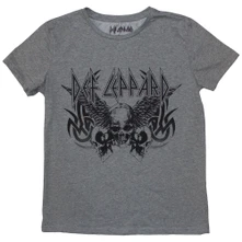Def Leppard, Tričko Tribal Skull, Žena, Šedá