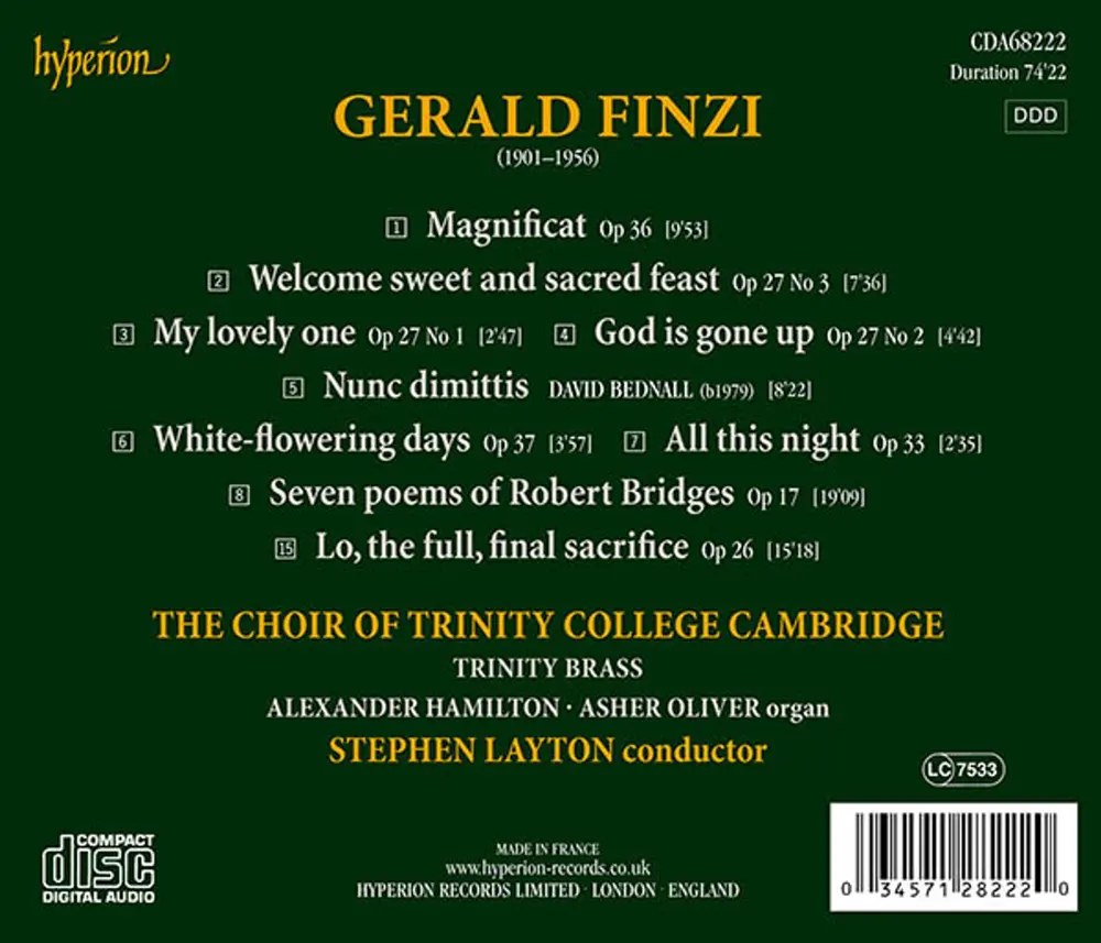 FINZI: CHORAL WORKS