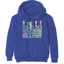 The Beatles, Mikina Get Back Gradient, Unisex, Modrá
