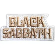 Black Sabbath – Text Logo (Nažehlovačka)