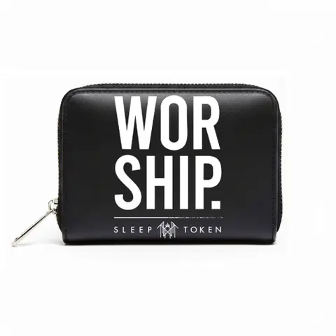 Zip Top Purse: Worship (Black)