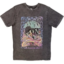 Tričko Unisex Stone Wash T-Shirt: Psych Floral (Charcoal Grey)