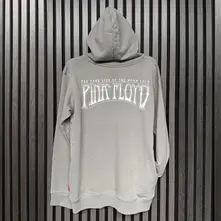 Unisex Unplugged Pullover Hoodie: Carnegie Hall Poster (Grey) (Back Print) thumbnail