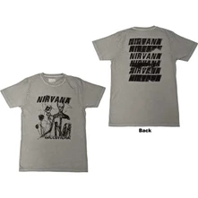 Nirvana, Tričko Incesticide Stacked Logo, Unisex, Zelená