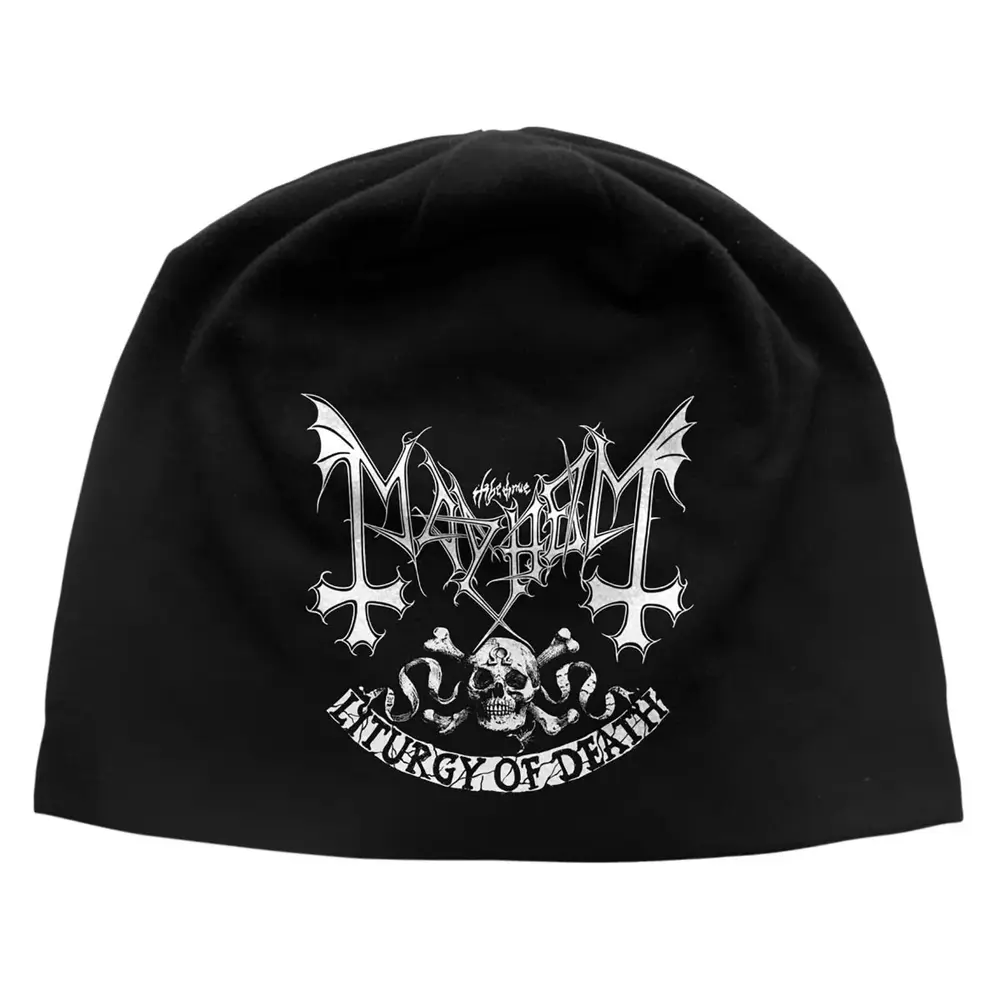 Unisex Beanie Hat: Skull Omega JD Print (Black)