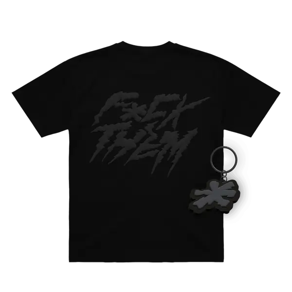 T-shirts – Bundle T-shirt + Keychain PUFF Print Logo Black
