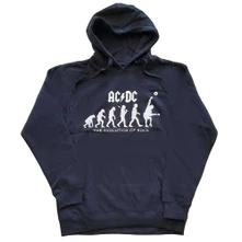 AC/DC, Mikina Evolution of Rock, Unisex, Modrá