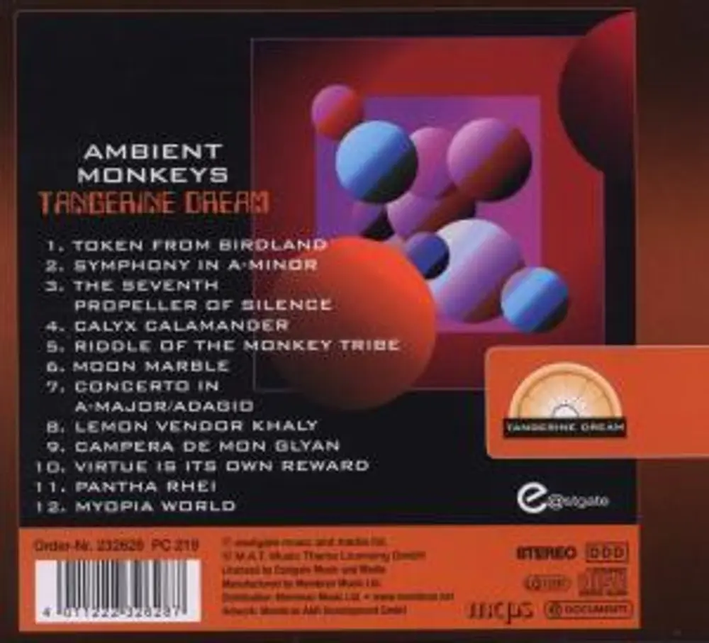 Tangerine Dream – AMBIENT MONKEYS (CD)