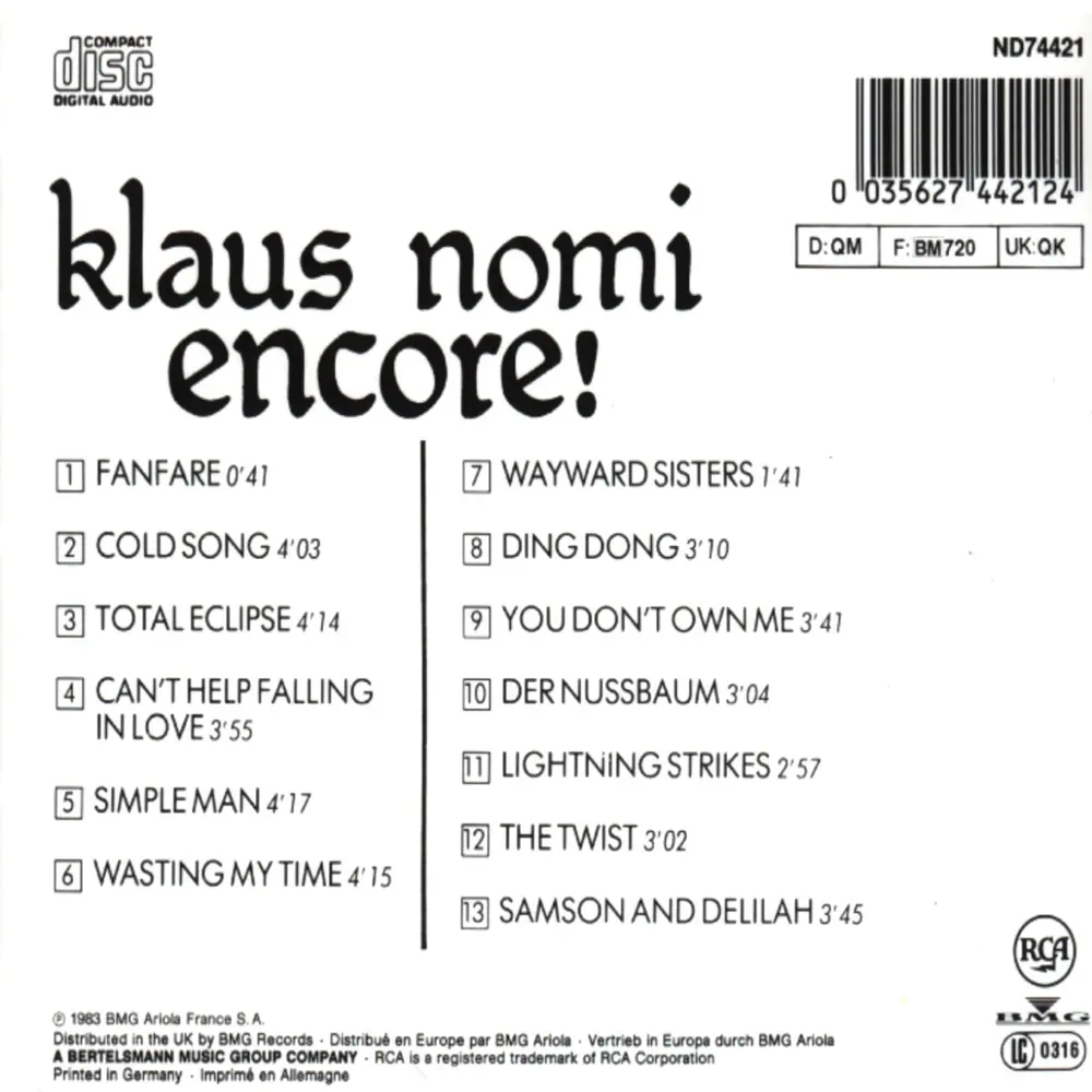 Encore (Nomi's Best)