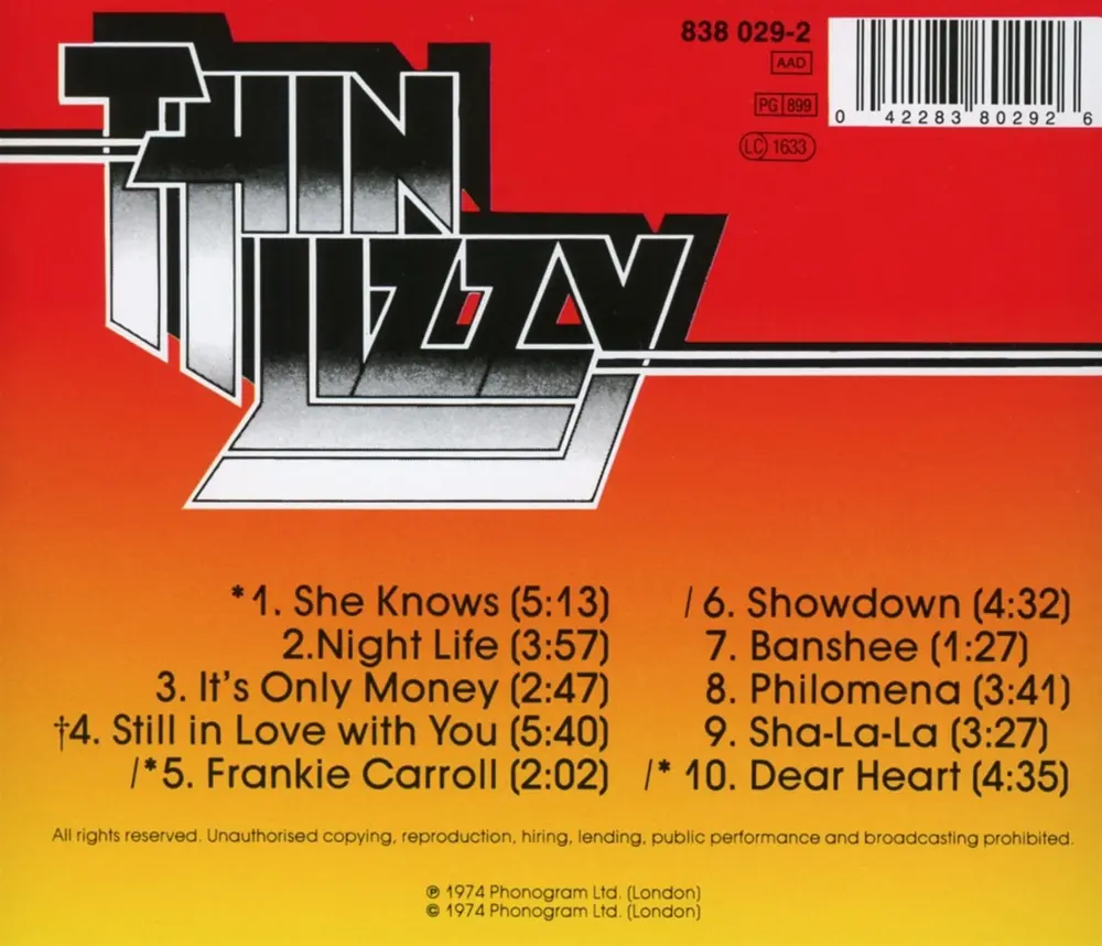 THIN LIZZY – NIGHTLIFE (1993) (CD)