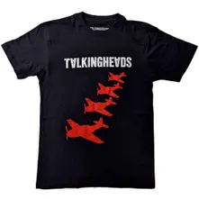 Talking Heads, Tričko 4 Planes, Unisex, Čierna