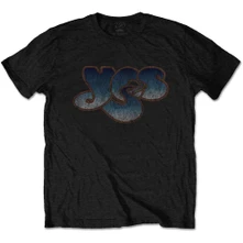 Yes, Tričko Vintage Logo, Unisex, Čierna