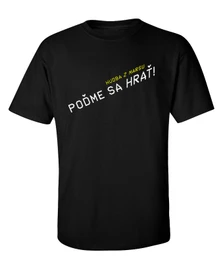 Hudba z marsu, Tričko Poďme sa hrať, Muž, Čierna