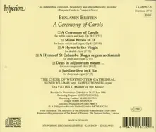 Westminster Cathedral Choir – BRITTEN: A CEREMONY OF CAROLS, MISSA BREVIS & OTHE (CD)