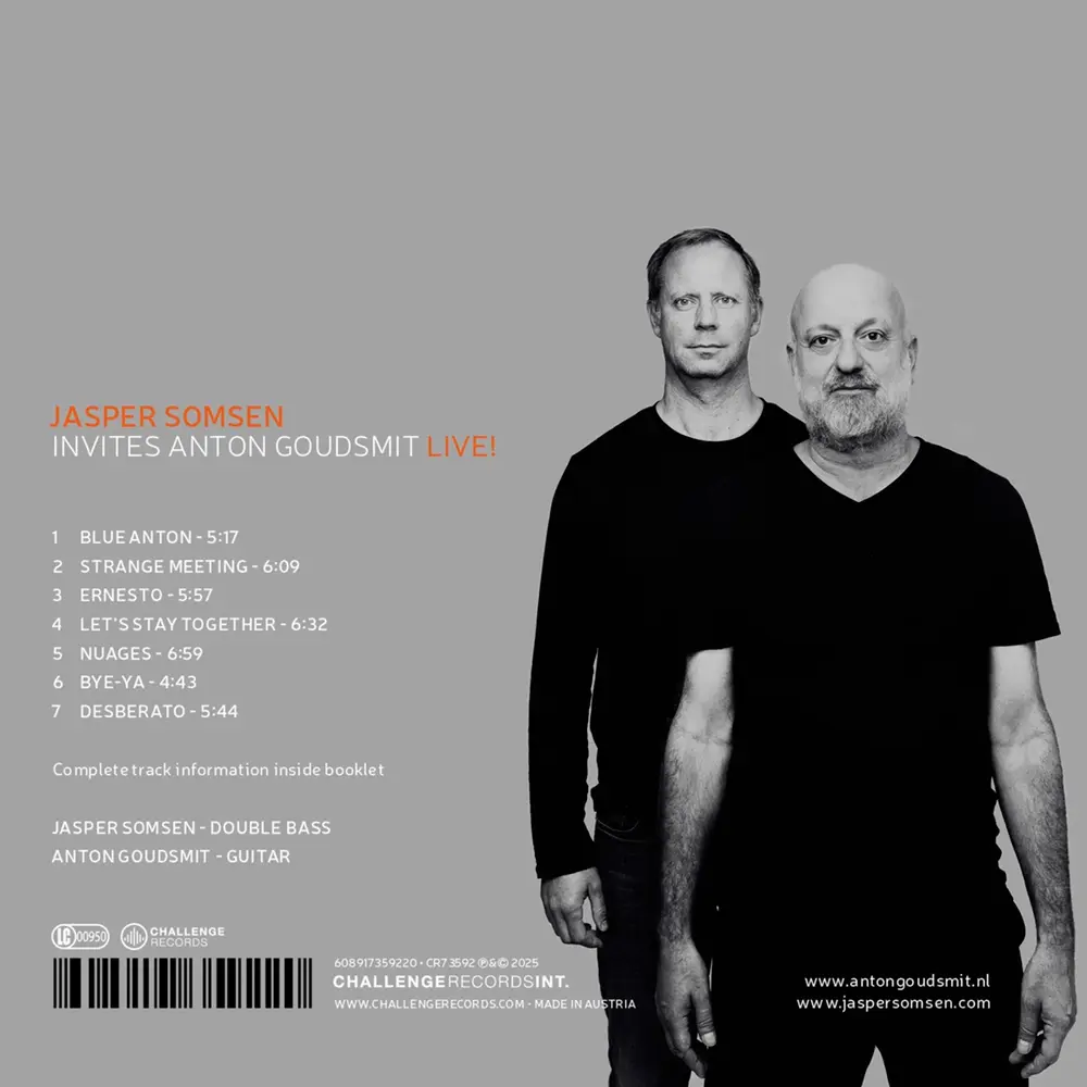 JASPER SOMSEN INVITES ANTON GOUDSMIT - LIVE! (CD)