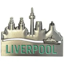 Premium Fridge Magnet: City Of Liverpool Skyline thumbnail