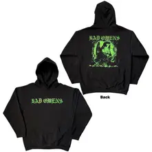 Unisex Pullover Hoodie: Green Angel (Black)(Back Print) thumbnail