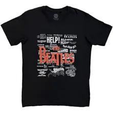 The Beatles – Titles & Logos (Čierna) (Tričko)
