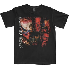 System of a Down, Tričko Painted Faces 2, Unisex, Čierna