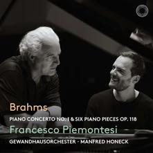 CD BRAHMS: PIANO CONCERTO NO. 1 & SIX PIANO PIECES OP. 118
