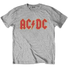 AC/DC, Tričko Logo, Dieťa, Šedá
