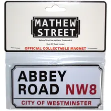 Fridge Magnet: Abbey Road NW London Sign Embossed thumbnail