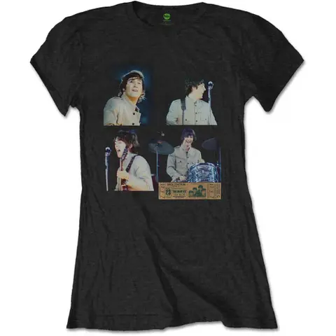 The Beatles – Tričko Shea Stadium Shots (Čierna, Dámske), Žena, Čierna