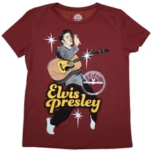 Tričko Ladies T-Shirt: Elvis Mic (Red)